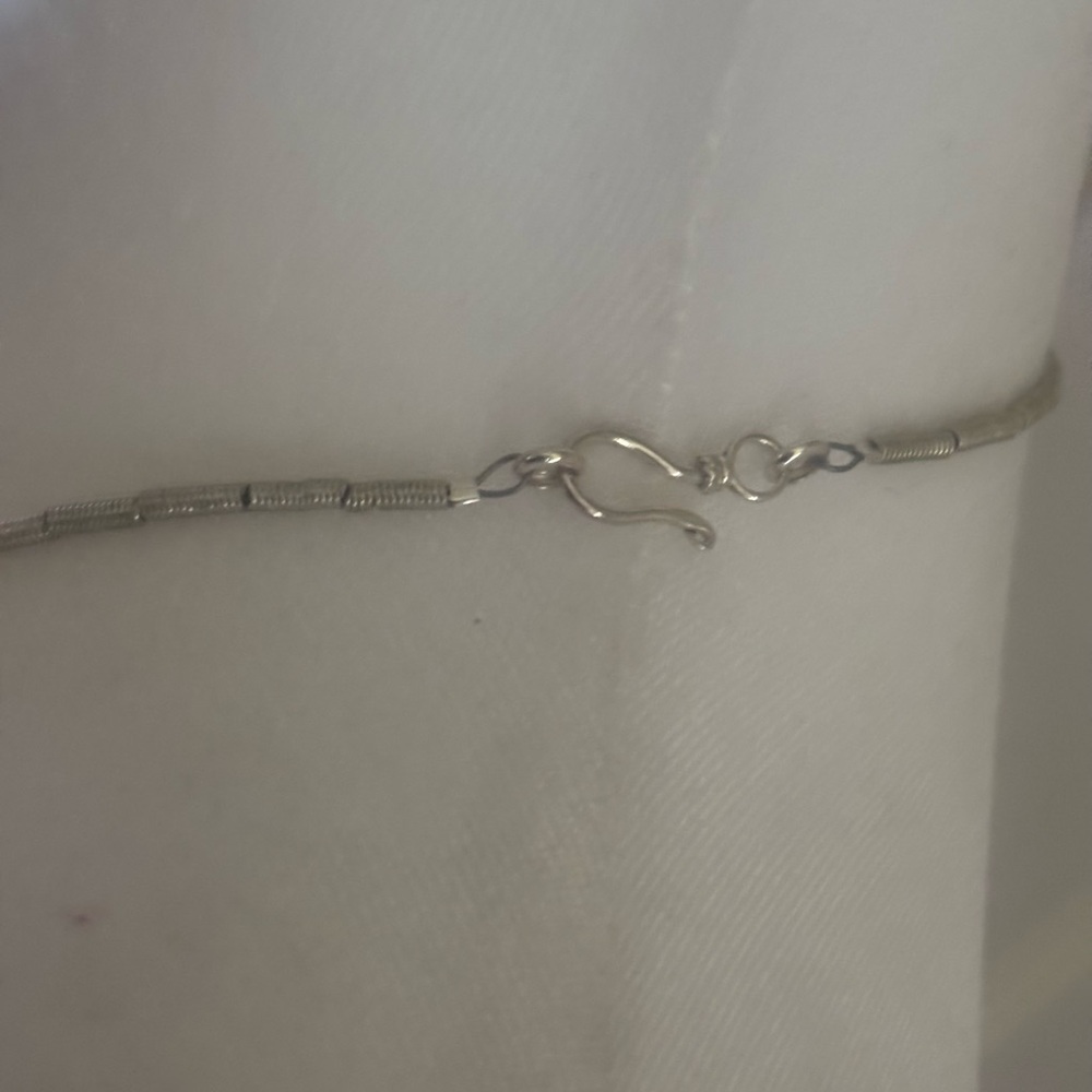 Howlite Orange Slab Necklace - Picture 9 of 10